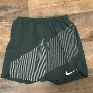 Dark Green Nike Running Shorts